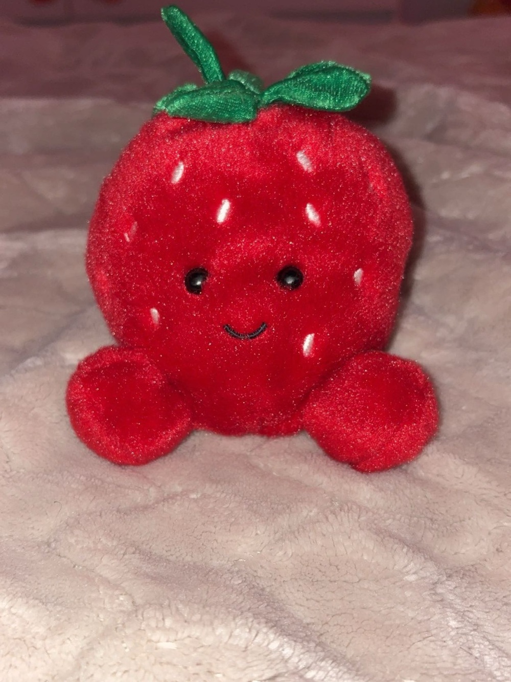 Plush Strawberry Toy - Red Kids Plush Fruit